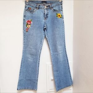 Y2k Blue Demin Jeans New York & Company Lighter Blue